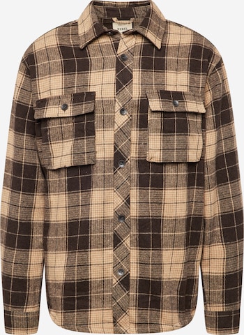 Redefined Rebel Button Up Shirt 'Dash' in Brown: front