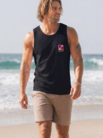Neverless Shirt 'Palme Summer' in Black