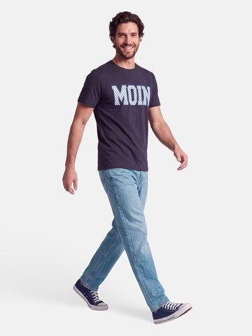 salzhaut Shirt 'Diek - Moin' in Blue: side