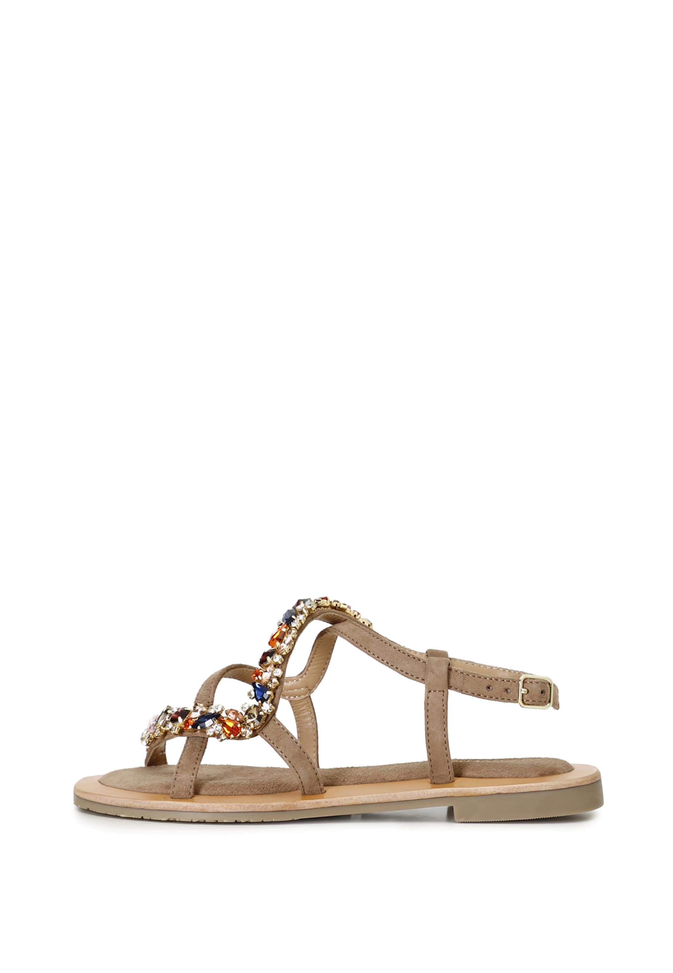 Sandalo con cinturino CAFè NOIR di colore marrone chiaro, Visualizzazione prodotti