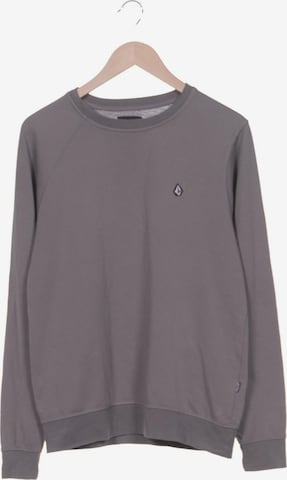 Volcom Sweatshirt & Zip-Up Hoodie in L in Grey: front