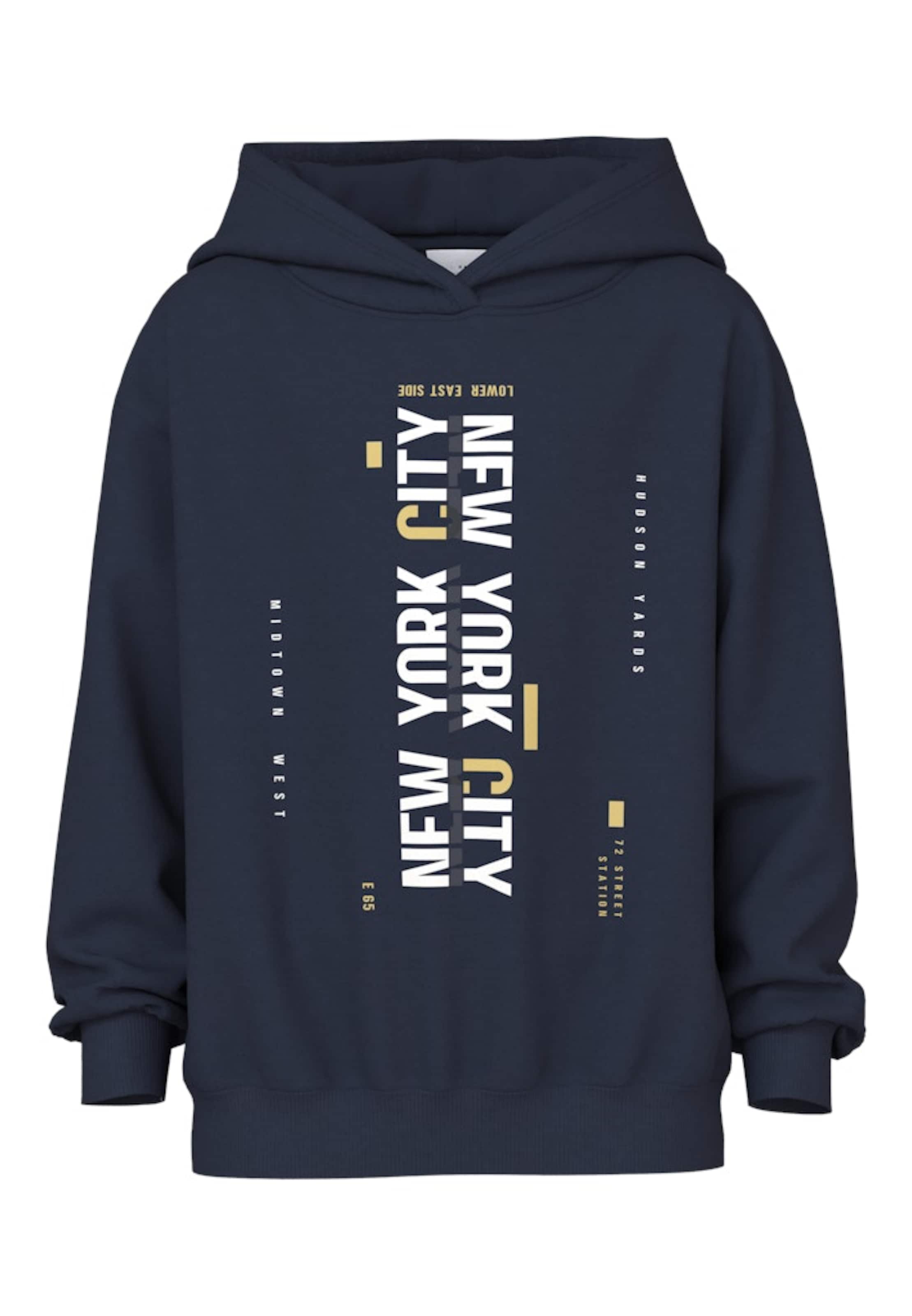 NAME IT Sweatshirt 'NKMVELTEN' i blå: forside