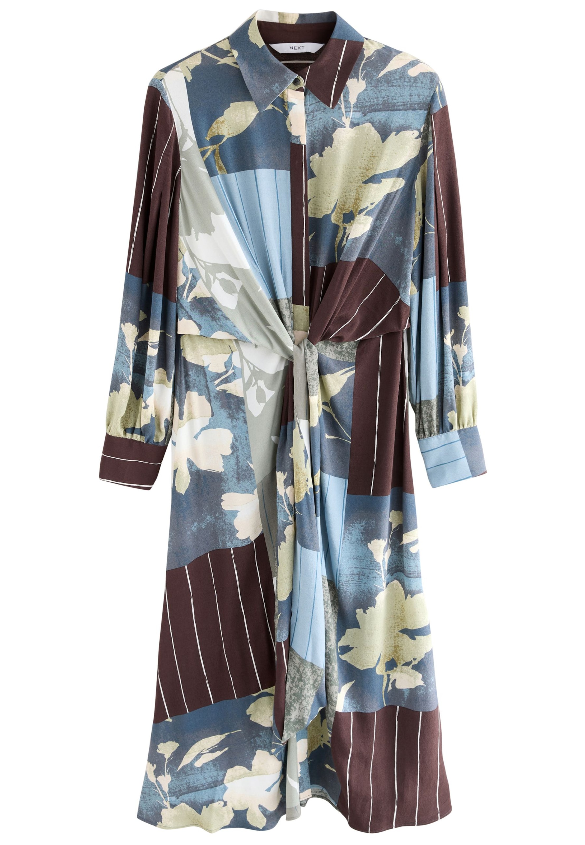 NextKošulja haljina - plava boja: prednji dio