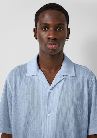 Fit confort Chemise QS en bleu