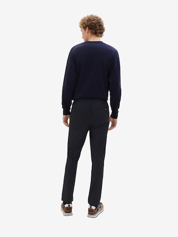 Regular Pantalon à plis TOM TAILOR DENIM en bleu