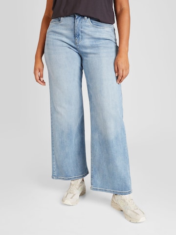 ONLY Carmakoma Wide leg Jeans 'EMMY' in Blauw: voorkant