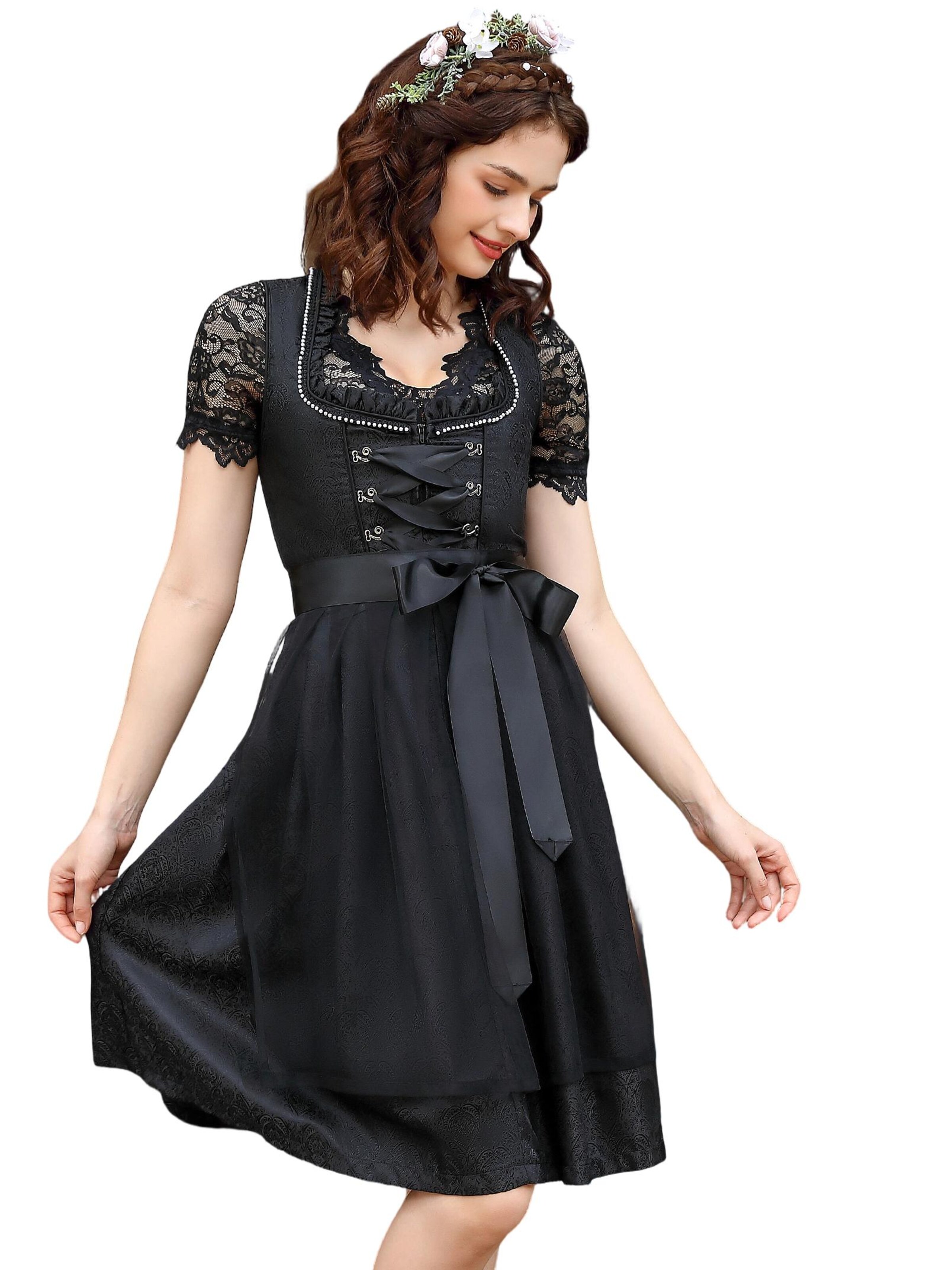 Yesfashion Dirndl in Black