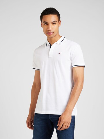 Tommy Jeans Poloshirt in Weiß: Vorderseite