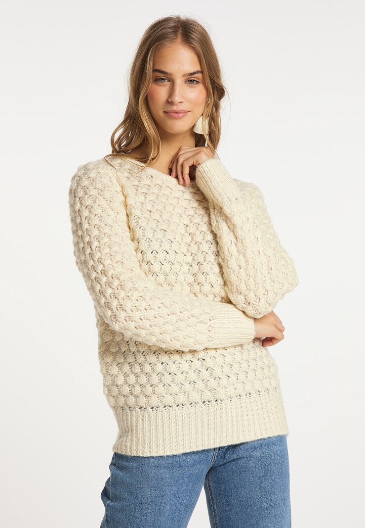 Knitwear IZIA Fine-knit sweaters Wool White