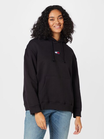 Tommy Jeans Curve Sweatshirt in Schwarz: predná strana