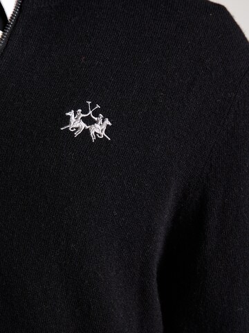 La Martina Knit cardigan in Black