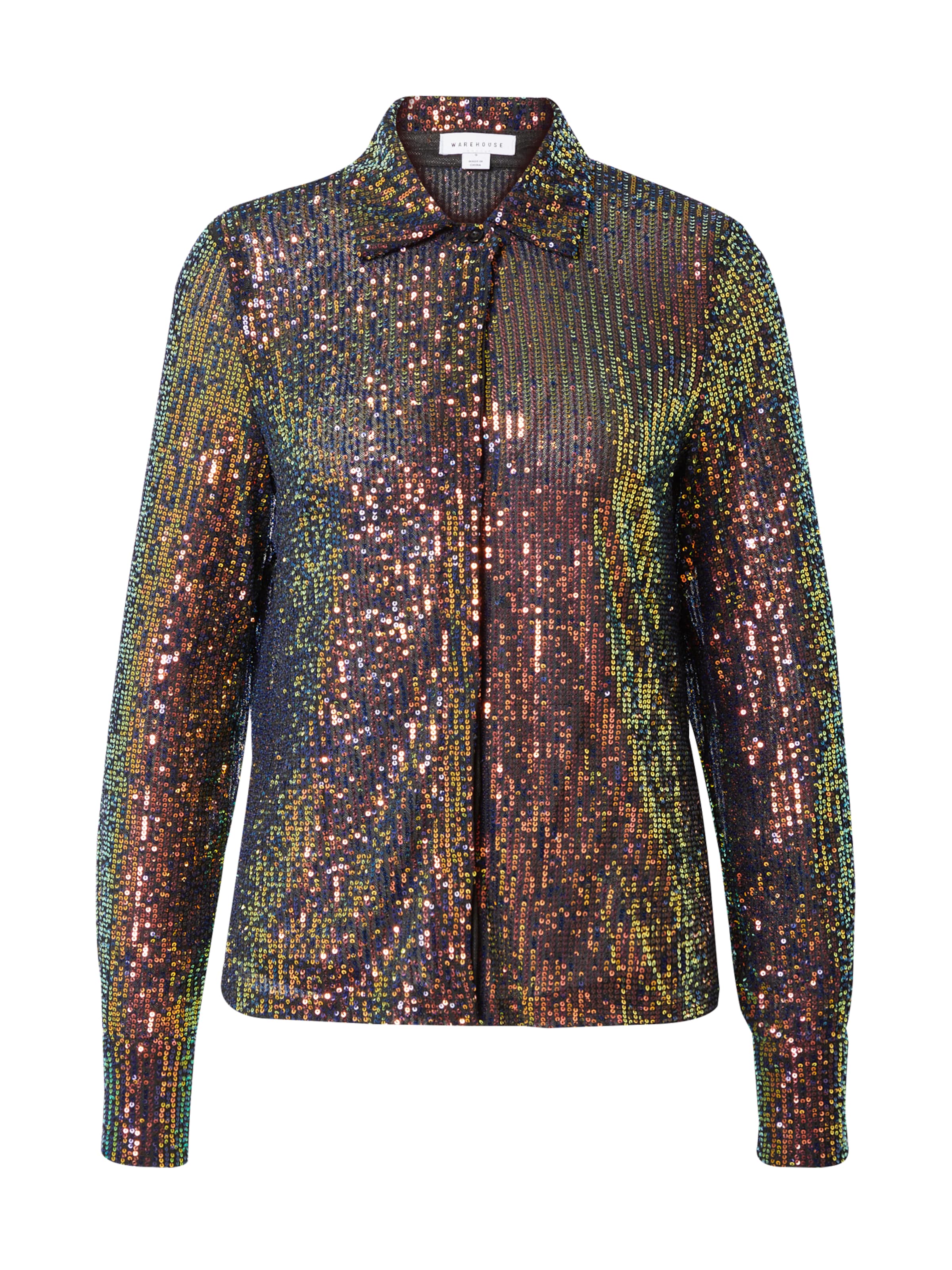 Warehouse Bluse in Schwarz: Vorderseite