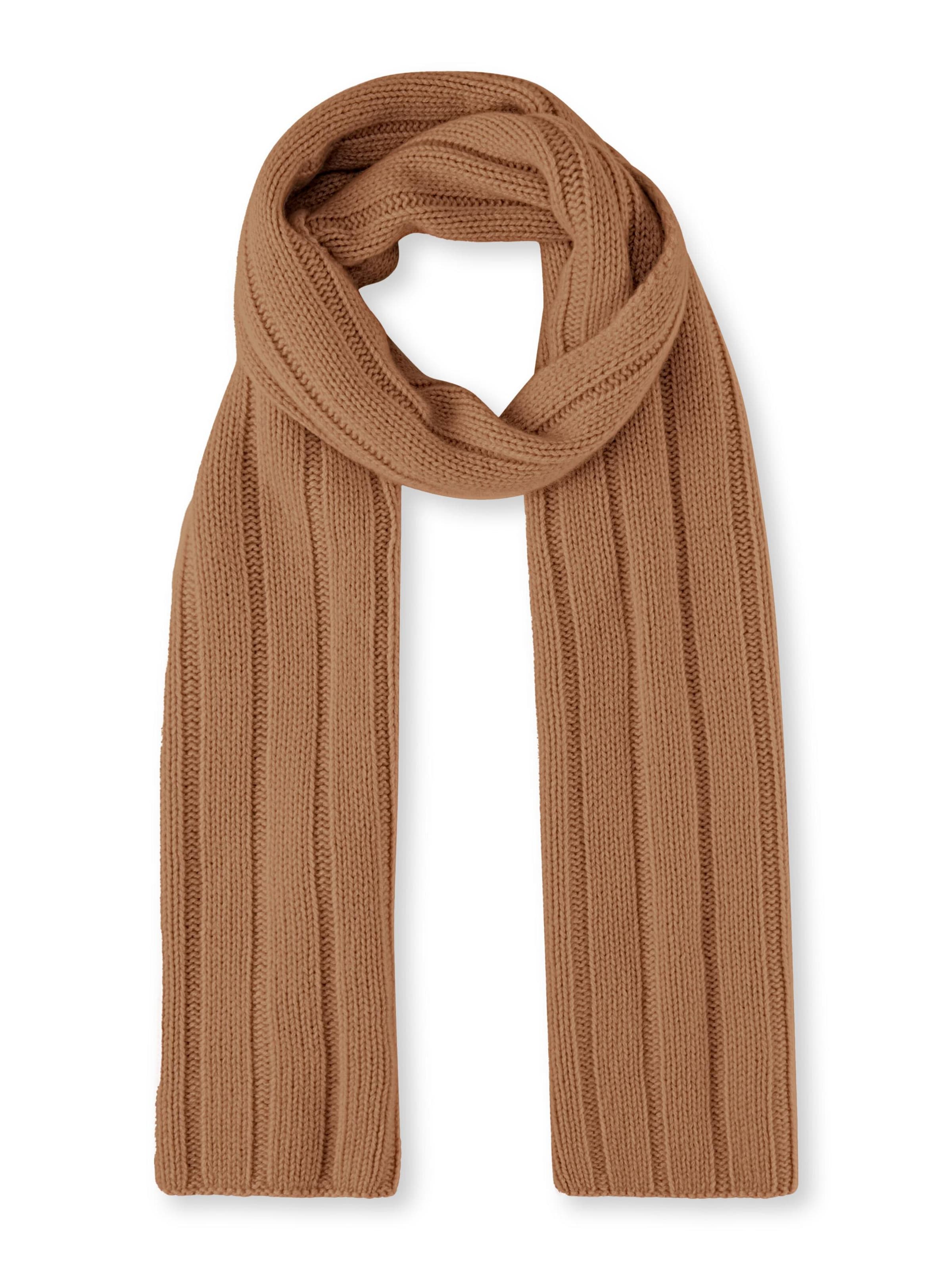 FALKE Scarf 'Pure' in Brown: front