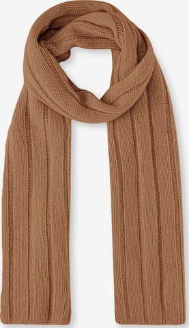 FALKE Scarf 'Pure' in Brown: front