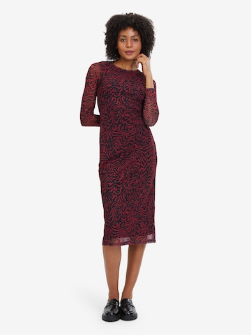 Vera Mont Basic-Kleid mit Animalprint in Pink: predná strana