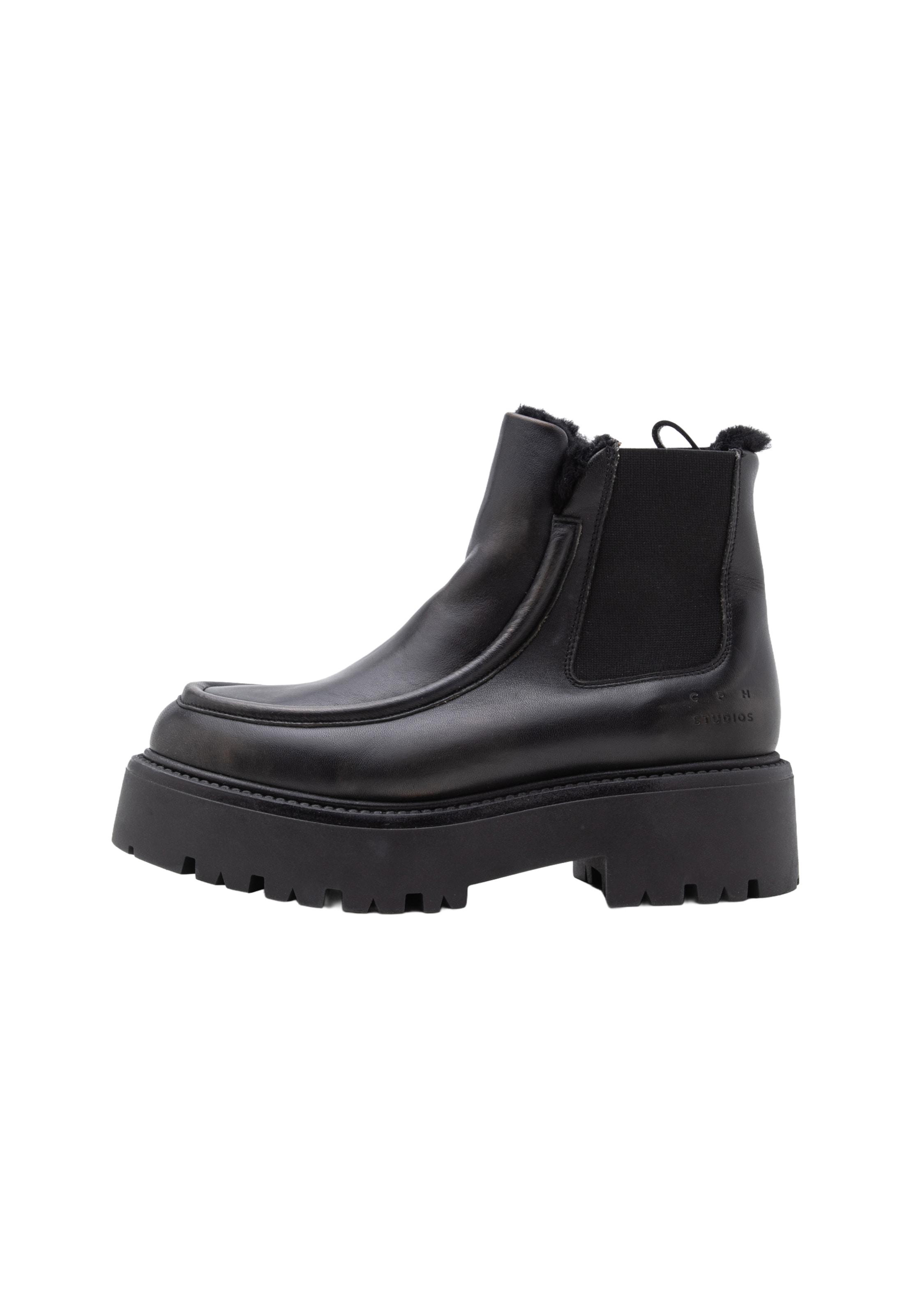 Copenhagen Studios Chelsea boots '725' in Zwart: voorkant