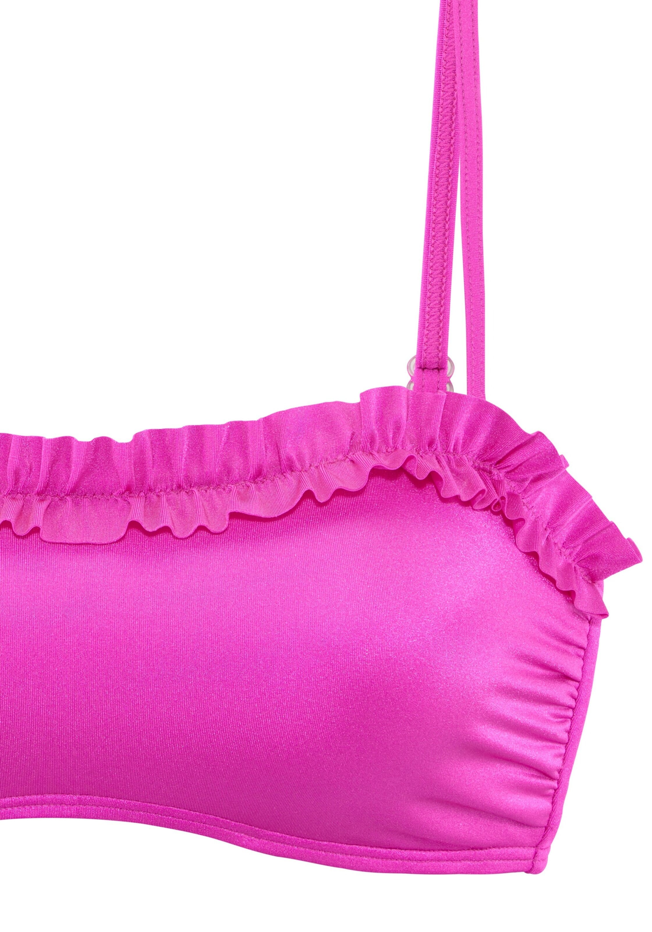 LASCANA Bandeau Bikinioverdel i pink