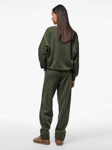 PIECES Loose fit Trousers 'PCChilli' in Green