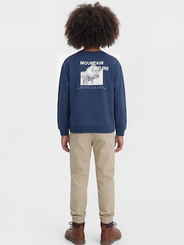 Sweat 'NKMORVILLE' NAME IT en bleu : devant