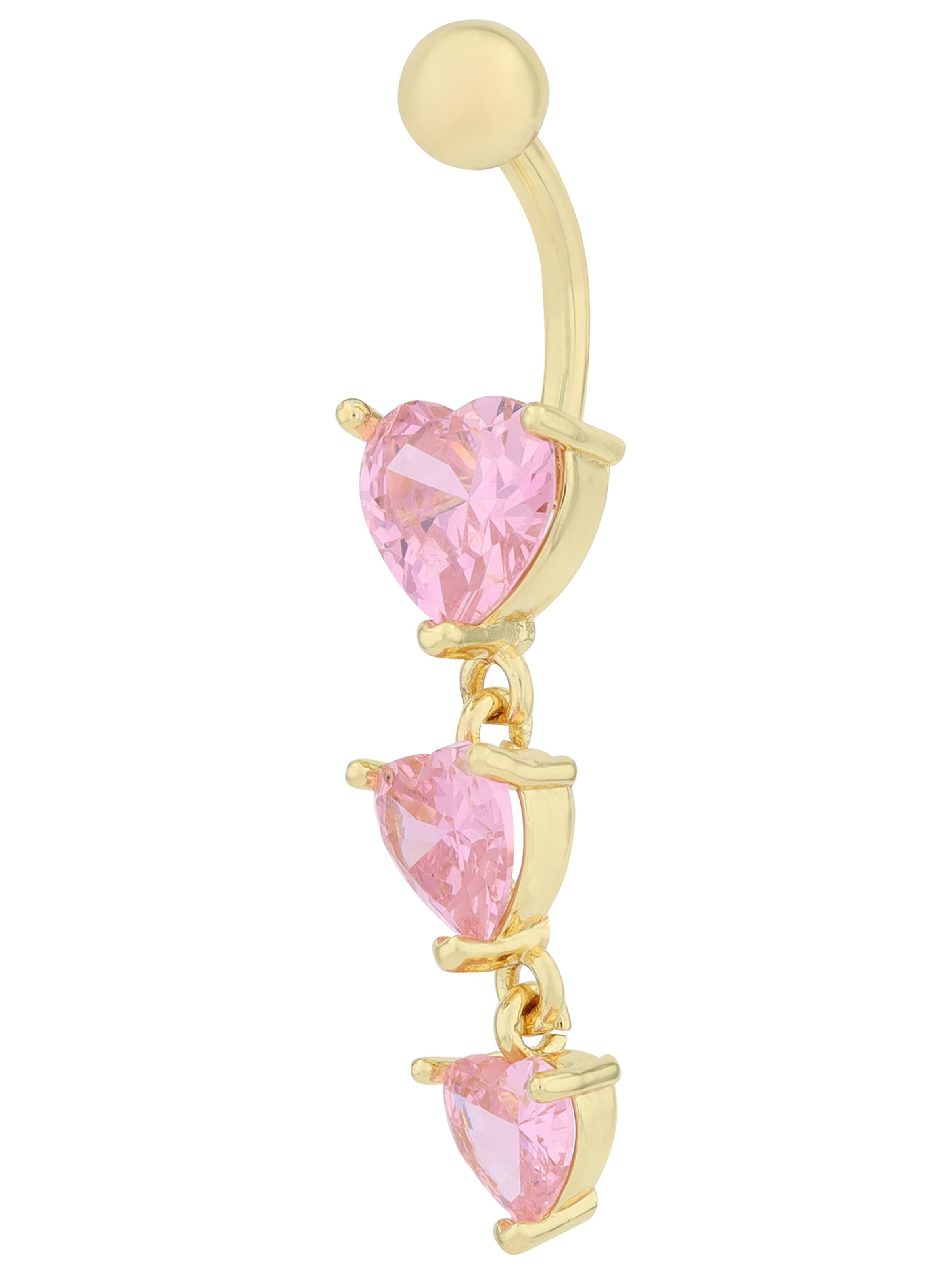 Akzent Piercingschmuck 'Zirkonia'‌‌ in Gold