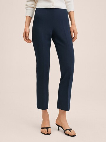 MANGO Bootcut Broek 'Atenas' in Blauw: voorkant