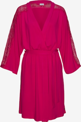 LASCANA Dressing Gown in Pink: front