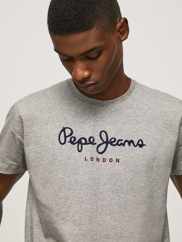 Maglietta 'EGGO' di Pepe Jeans in grigio