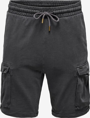 Pantaloni cargo 'Nicky' di Only & Sons in grigio: frontale