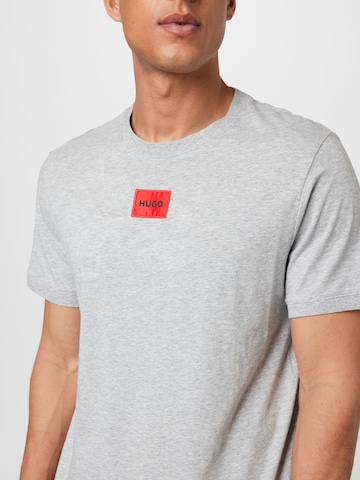 T-Shirt 'Diragolino212' HUGO Red en gris