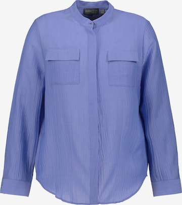 Ulla Popken Blouse in Blauw: voorkant