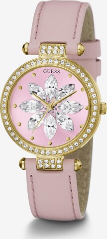Orologio analogico 'FULL BLOOM' di GUESS in rosa: frontale