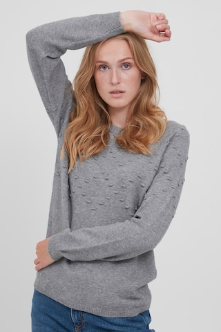 b.young Strickpullover 'BYNONINA DOT JUMPER' in Grau: predná strana