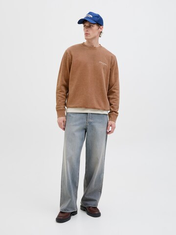 JACK & JONES Sweatshirt 'JJEDover' in Bruin