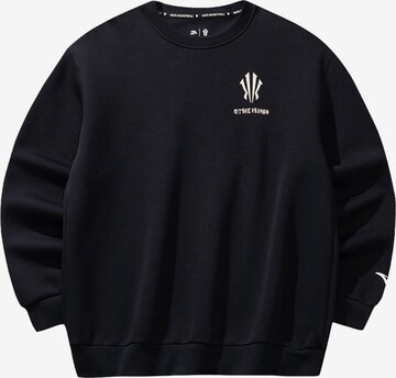 ANTA Sportsweatshirt 'Anta KAI LS Shirt' in Schwarz: Vorderseite