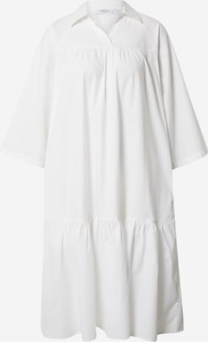 MSCH COPENHAGEN - Vestido camisero en blanco: frente