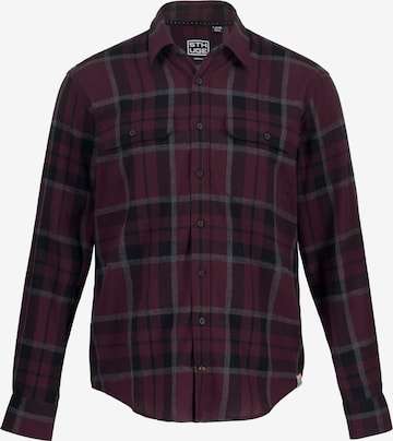 STHUGE Button Up Shirt in Purple: front
