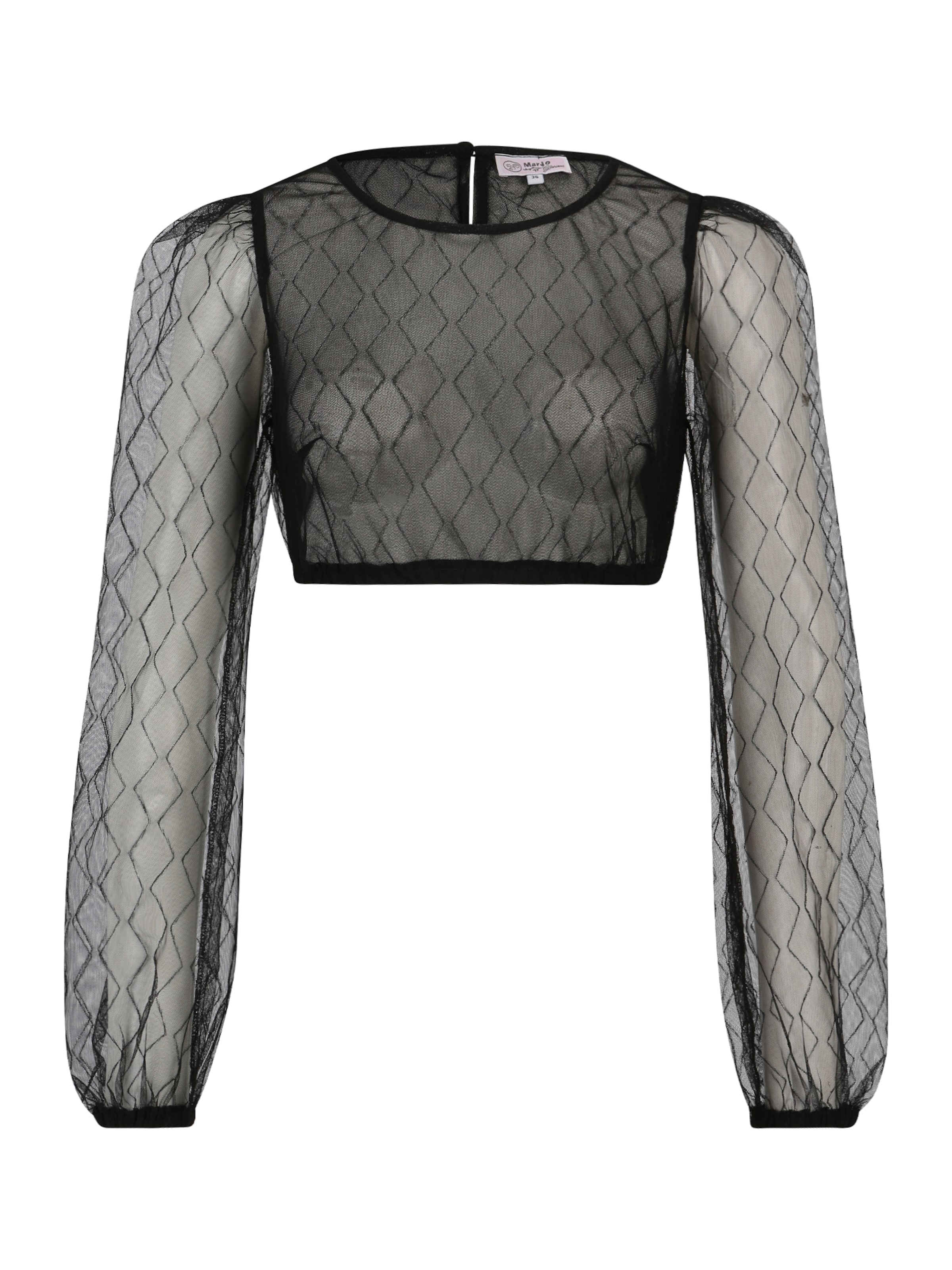 MARJO Μπλούζα τοπικής ενδυμασίας 'Ivana-Sarah' σε μαύρο: μπροστά