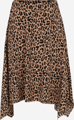 Trendyol Petite Skirt in Brown: front