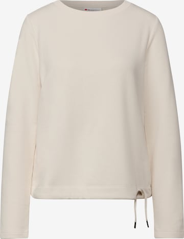 STREET ONE Sweatshirt in Weiß: Vorderseite