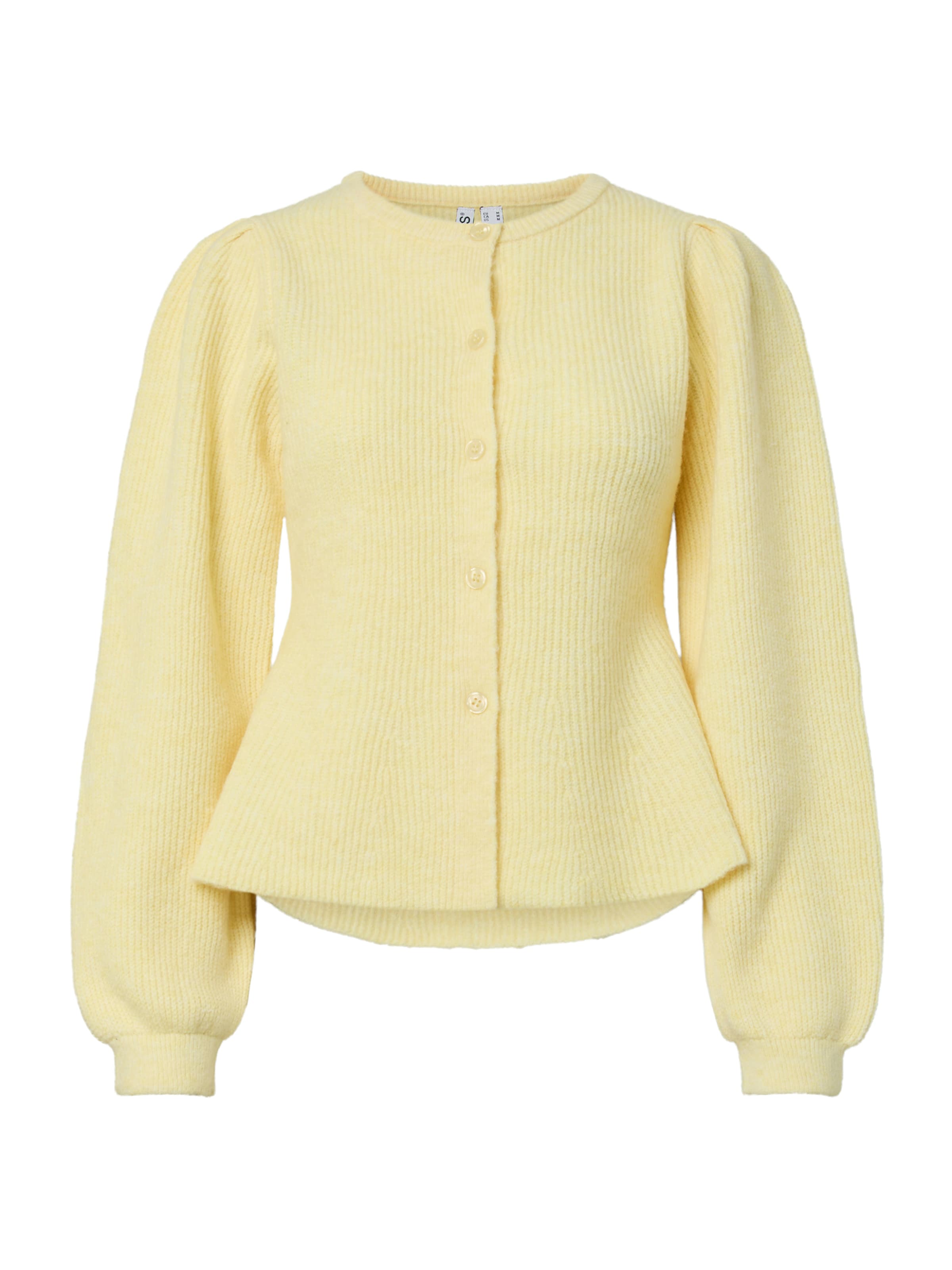 PIECES Pletena jopa 'PCSILLY' | rumena barva: sprednja stran