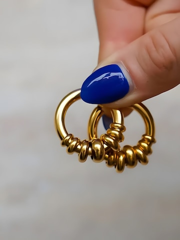 hiBALI Earrings 'Link Curvy' in Gold