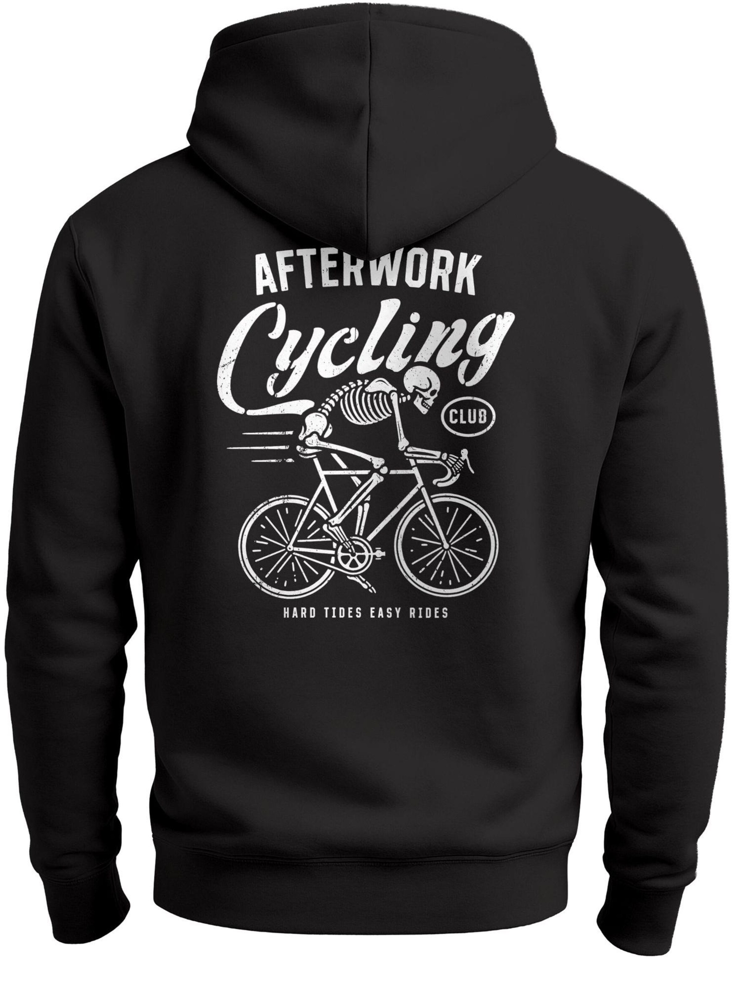 Neverless Sweatshirt 'After work Cycling' in Black