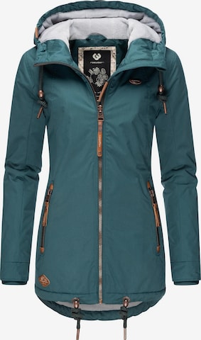 Ragwear Winter Jacket 'Zuzka' in Green: front