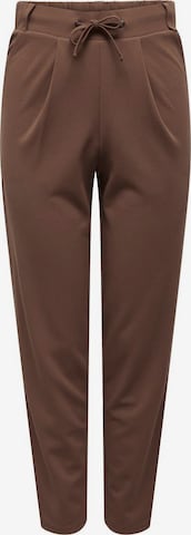 JDY Regular Pleat-Front Pants 'Anna Catia' in Brown: front