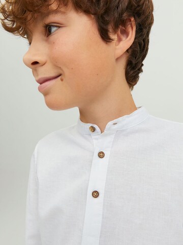 Coupe slim Chemise Jack & Jones Junior en blanc