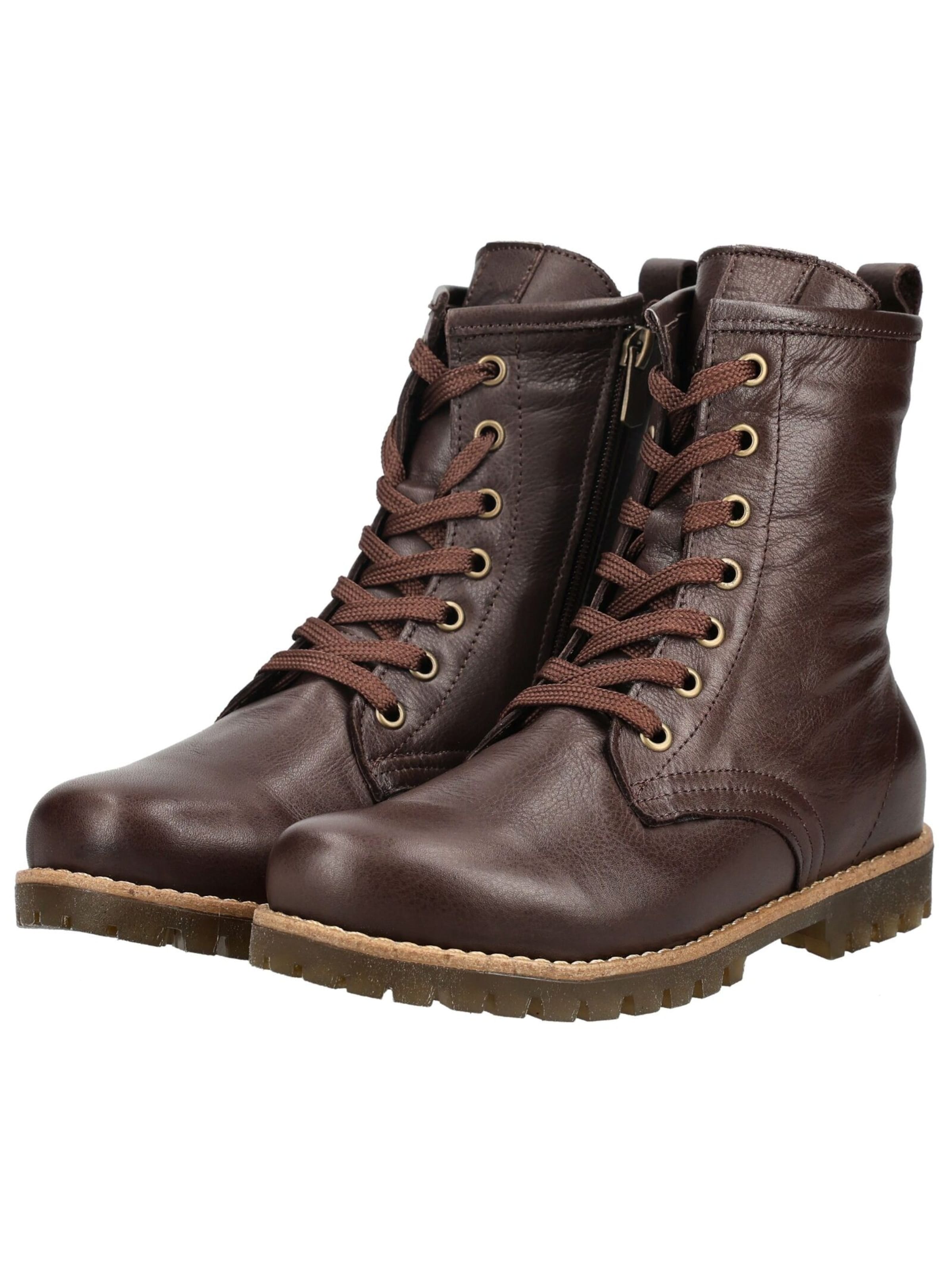 ANDREA CONTI Lace-up bootie in Brown