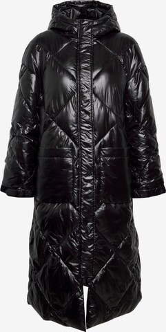 ICHI Χειμερινό παλτό 'FALOVA' σε μαύρο: μπροστά