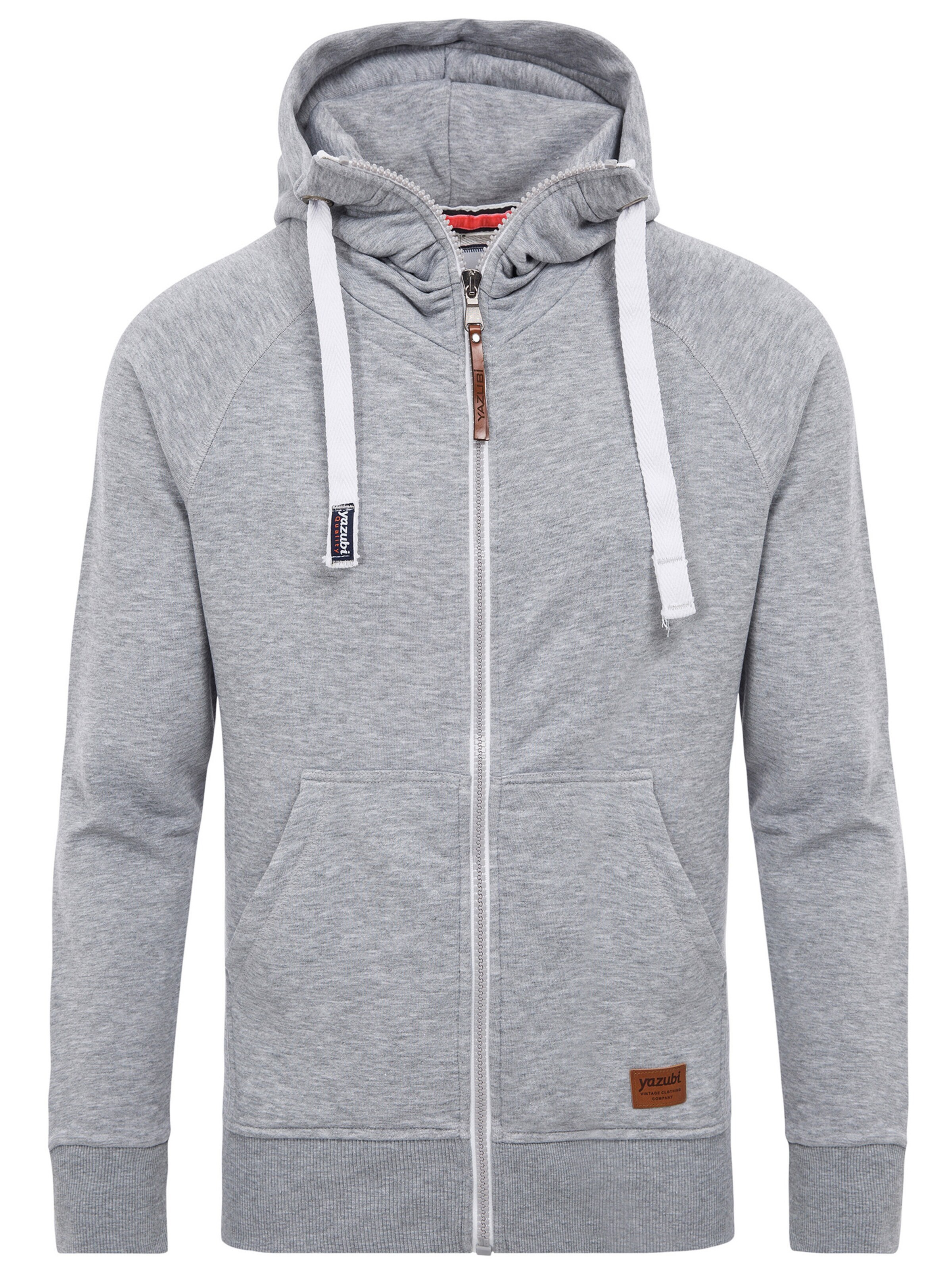 yazubi Sweatjacke 'Jacob'‌‌‌‌‌‌‌ in Grau