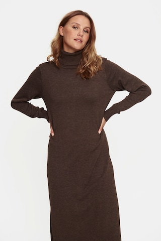SAINT TROPEZ Knit dress 'Mila' in Brown