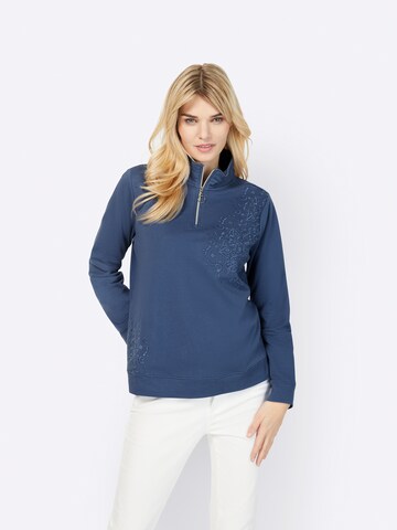 Sweat-shirt heine en bleu : devant